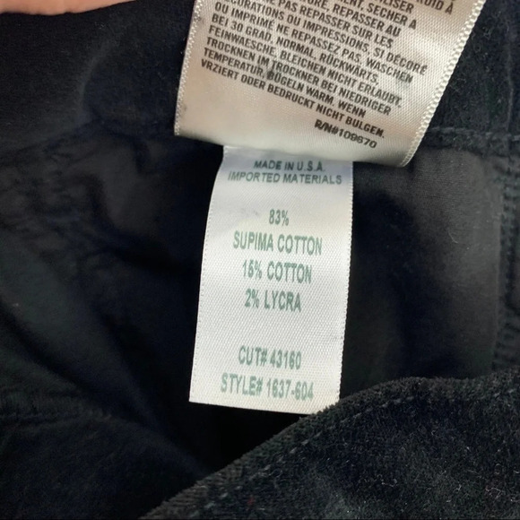 Citizens Of Humanity Drew Crop Flare Velvet Pants Midnight Black Women’s 26 - Picture 10 of 13